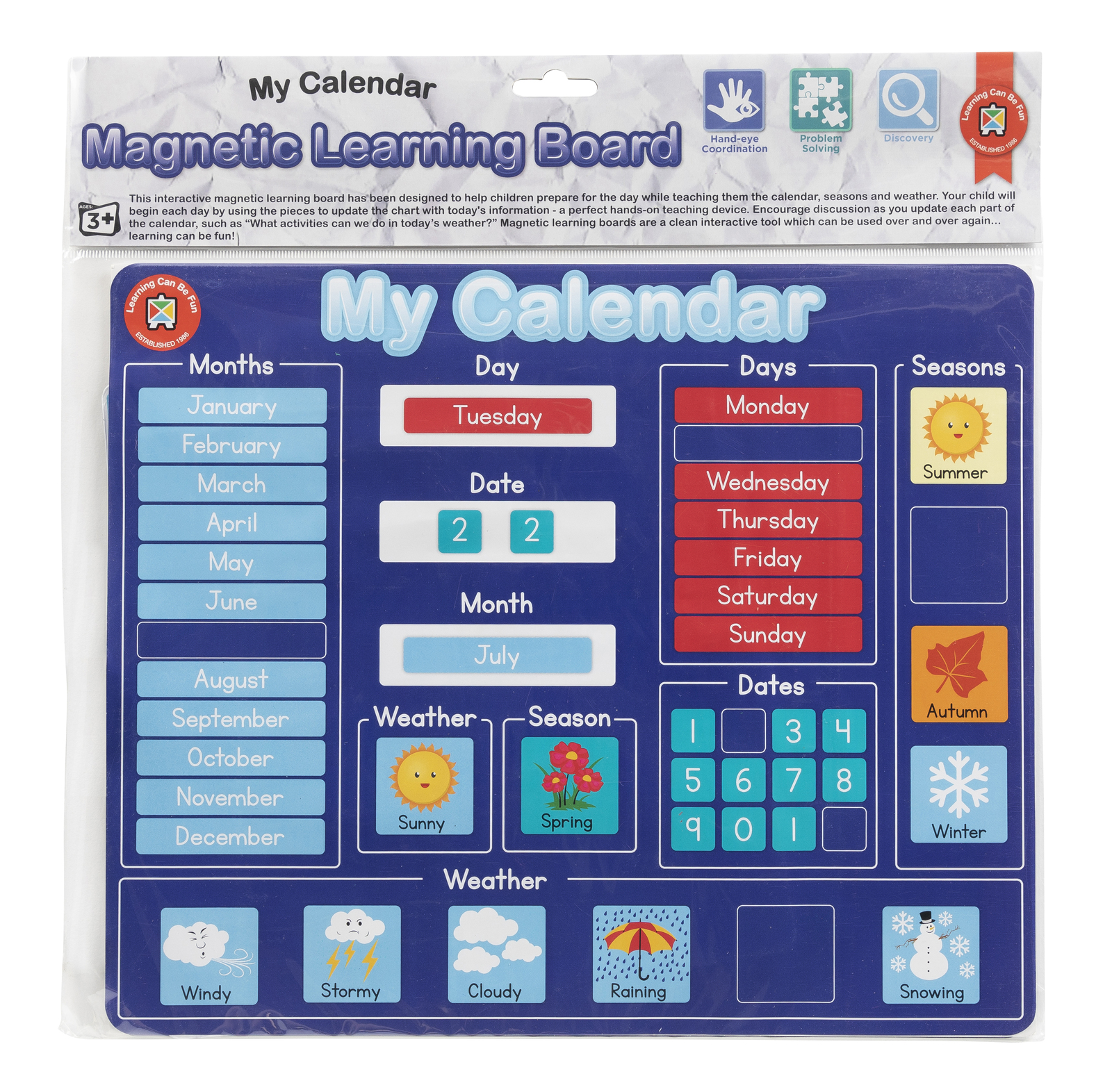 Learning Board Calendar Learning Can Be Fun (MLBC