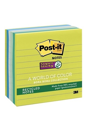 Post-It Notes: Bora Bora Collection - 101mm x 101mm 90 Sheets (6 Pack)