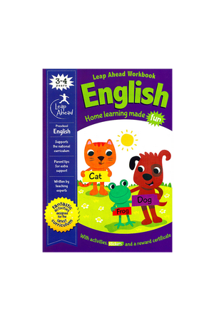 Leap Ahead Workbook- English (Ages 3-4)