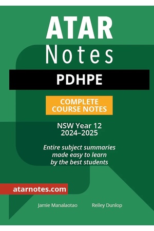 ATAR Notes HSC (Year 12) - Complete Course Notes: PDHPE (2024-2025)