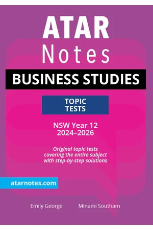 ATAR Notes HSC (Year 12) Topic Tests: Business Studies (2024-2026)