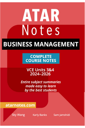 ATAR Notes VCE Business Management 3 & 4 Notes (2024-2026)