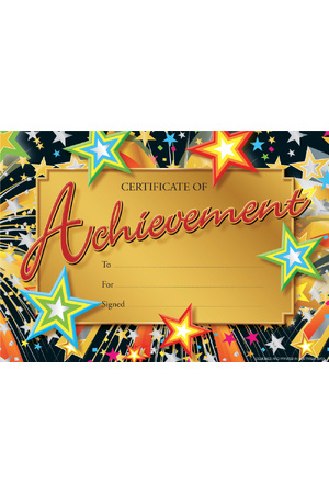 Achievement Merit Certificate - Pack of 100 Cards (Previous Design)