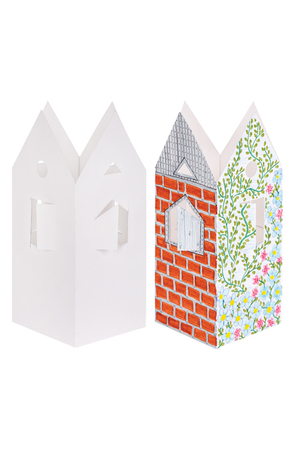 Pre-cut Cardboard House (18.2 x 30cm) - Pack of 10