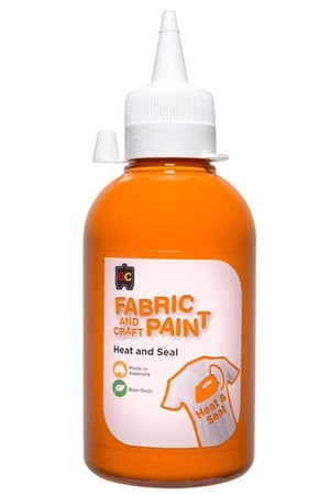 Fabric and Craft Paint - 250mL: Orange