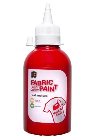 Fabric and Craft Paint - 250mL: Red