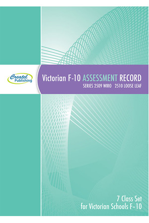 Victorian F-10 Assessment Record Book - Wiro Bound