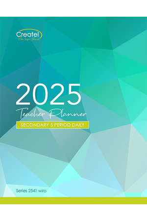 Secondary 5-Period Planner 2025 (Daily) - Wiro Bound