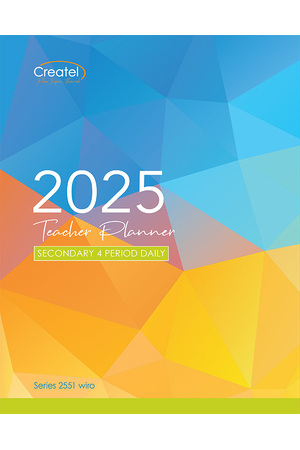 Secondary 4-Period Planner 2025 (Daily) - Wiro Bound