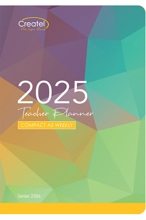 Compact A5 Teacher's Planner 2025 (Weekly) - Soft Cover