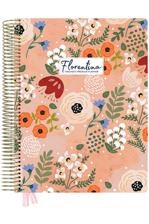 Florentina Premium Planner 2025 (Weekly) - Peach Posy