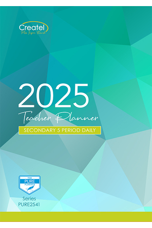 Secondary 5-Period Pure Paperback Planner 2025 (Daily)