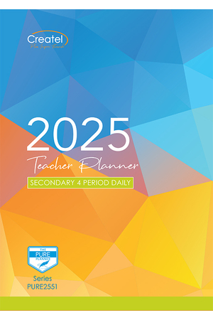 Secondary 4-Period Pure Paperback Planner 2025 (Daily)