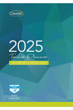 Secondary 6-Period Pure Paperback Planner 2025 (Daily)