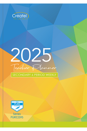 Secondary 6-Period Pure Paperback Planner 2025 (Weekly)