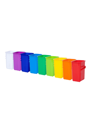 Connector Tubs - Pack of 9 Assorted Colours