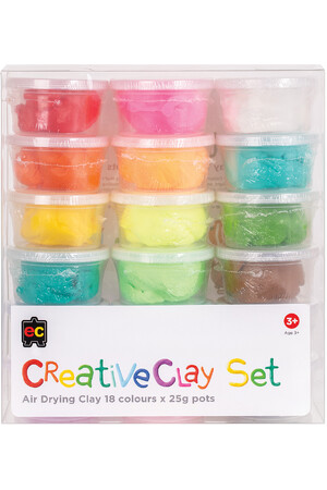 CreativeClay - Pack of 18 Mixed Colours (25g Pots)