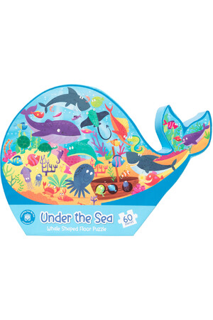 Under the Sea: Whale Shaped Floor Puzzle