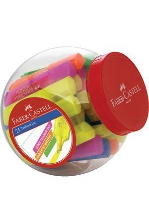 Faber-Castell Highlighters - Textliner: Assorted (Jar of 25)