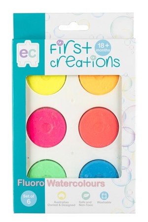 Fluoro Watercolours - Set of 6