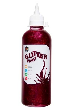 Glitter Paint 500mL - Magenta