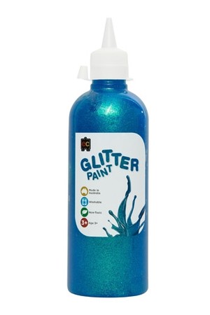 Glitter Paint 500ml - Sky Blue