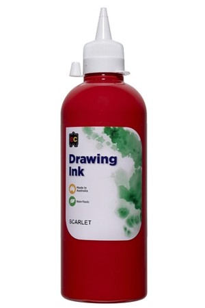 Drawing Ink – 500ml: Scarlet