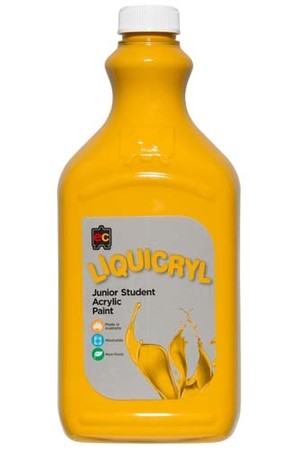 Liquicryl Junior Acrylic Paint 2L - Yellow Ochre