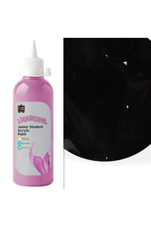 Liquicryl Junior Acrylic Paint 500mL - Black