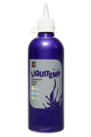 Metallic Liquitemp Classroom Poster Paint – 500mL: Purple