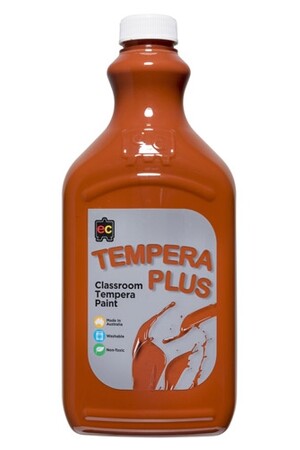 Tempera Plus Classroom Paint 2L - Brown