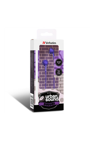 Verbatim Earphones - Urban Sound Buddies: Purple