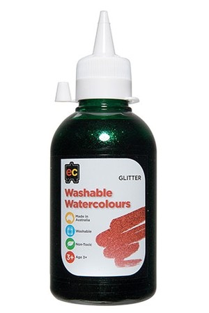 Washable Glitter Watercolour – 250mL: Green