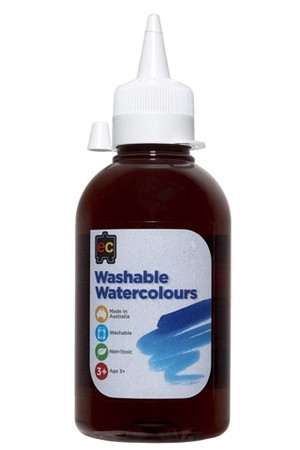 Washable Watercolour 250ml - Brown