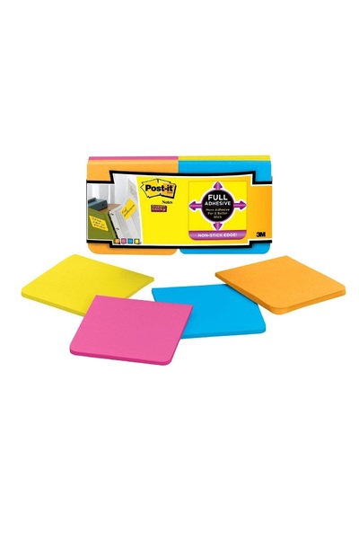 Post-It Full Stick Notes - 76mm x 76mm: 30 Sheets (12 Pack)