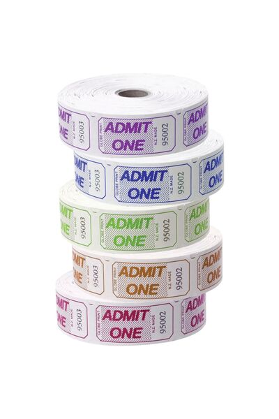 Admit One Tickets - Roll of 1000