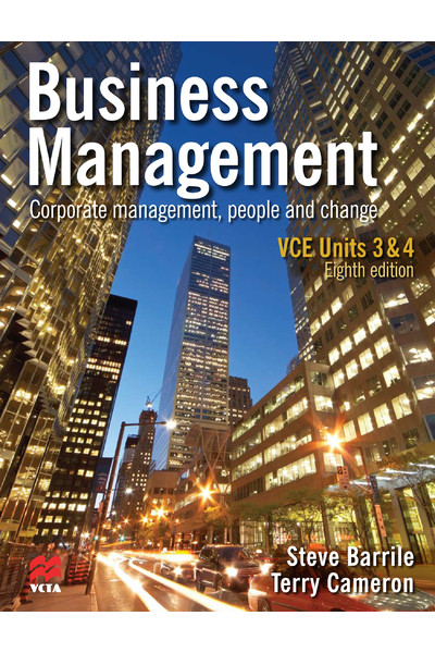 Business Management VCE: Units 3&4 (Eighth Edition) - Student Book + CD