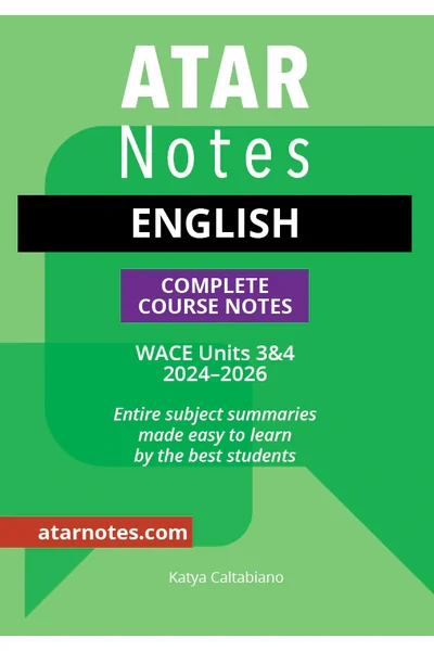 ATAR Notes WACE Year 12 English 3&4 Complete Course Notes (2024-2026)