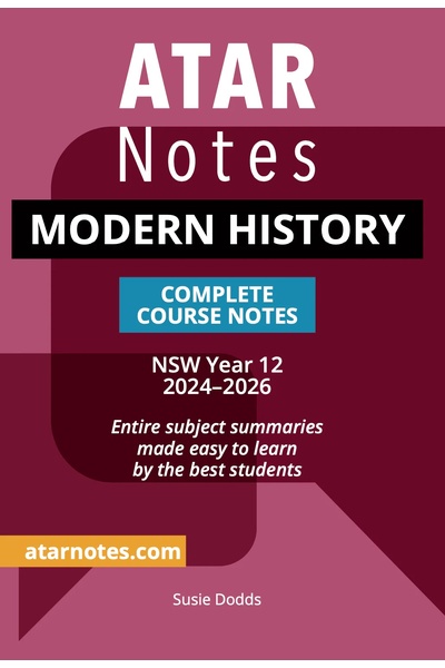 ATAR Notes HSC (Year 12) - Complete Course Notes: Modern History (2024-2026)