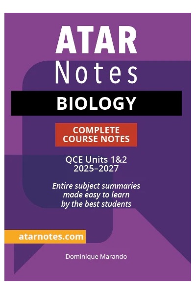 ATAR Notes QCE - Units 1 & 2 Complete Course Notes: Biology (2025-2027)