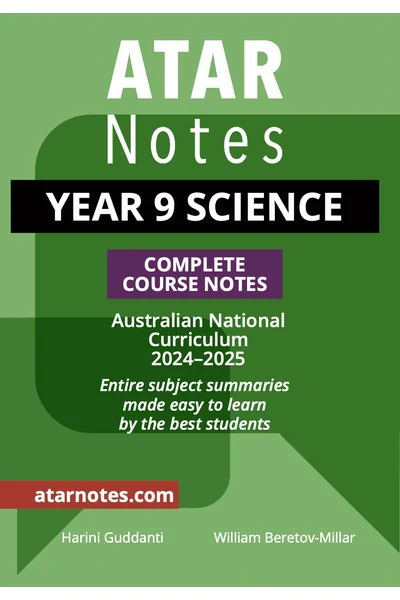 ATAR Notes Year 9 Science Complete Course Notes (2024-2025)