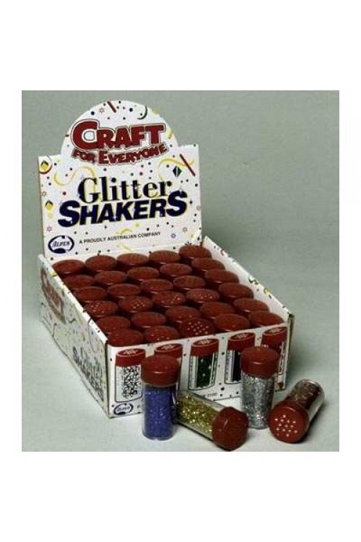 Glitter Shakers - Assorted Colours: Box of 30