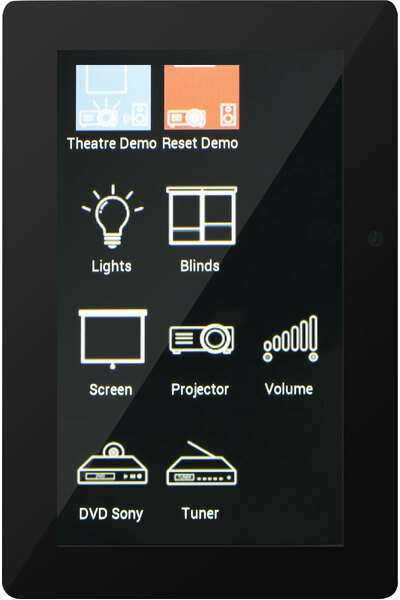 Redback Programmable Universal 4.3" Touchscreen Wallplate - Black