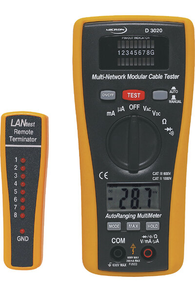 Micron Combination DMM & LAN Cable Tester