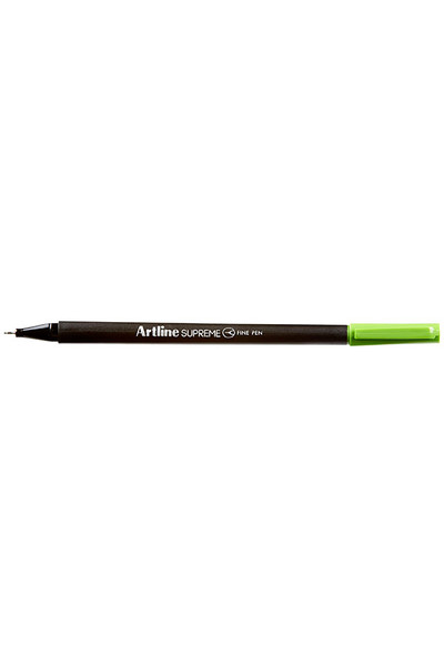 Artline Supreme Fineliner Pens (0.4mm) - Pack of 12: Lime Green