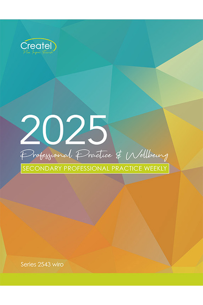 Professional Practice Secondary Planner 2025 (Weekly) - Wiro Bound