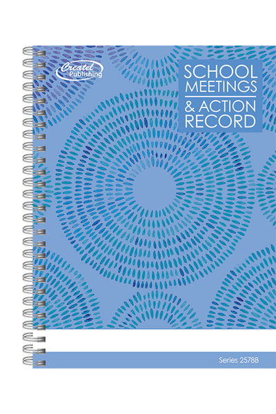 School Meeting Record Book - Blue