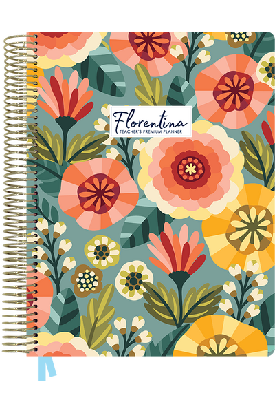 Florentina Premium Planner 2025 (Weekly) - Retro Blooms