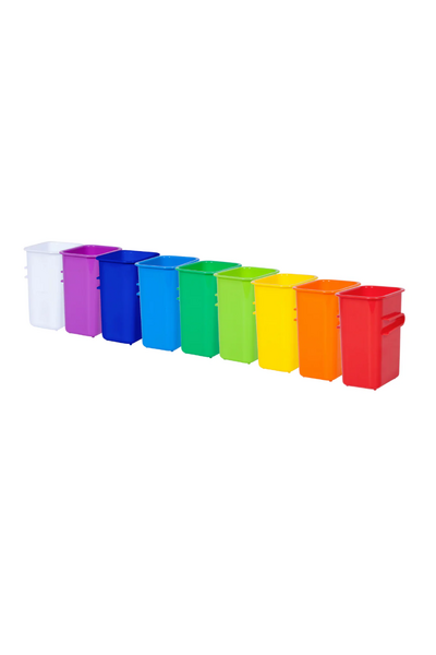 Connector Tubs - Pack of 9 Assorted Colours