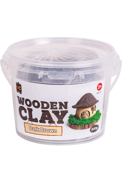 Wooden Clay - Dark Brown 500g